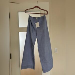 Women's Blue Wide Leg Pants